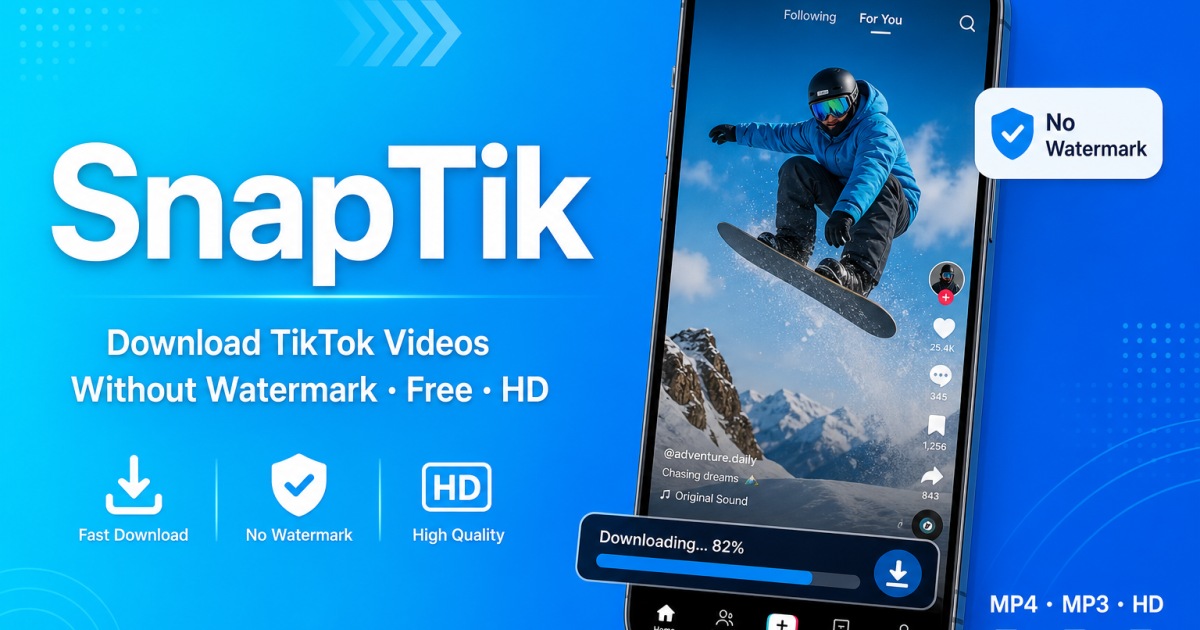 SnapTik — Téléchargeur Gratuit de Vidéos TikTok Sans Filigrane